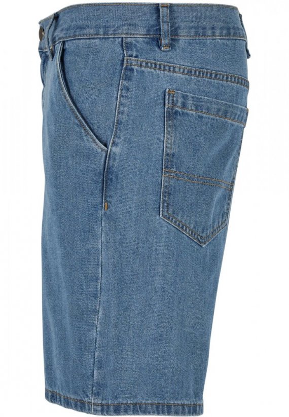 Modré pánske džínsové kraťasy Urban Classics Denim Bermuda