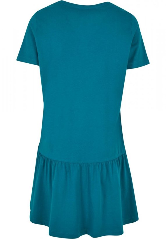 Dámské šaty Urban Classics Valance Tee - vodní zelená