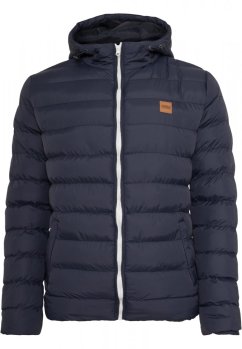 Pánská zimní bunda Urban Classics Basic Bubble Jacket - tmavě modrá