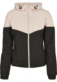 Dámská jarní/podzimní bunda Urban Classics Ladies Arrow Windbreaker - růžová,černá