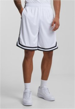 Stripes Mesh Shorts blkredwht XL - whtblkwht