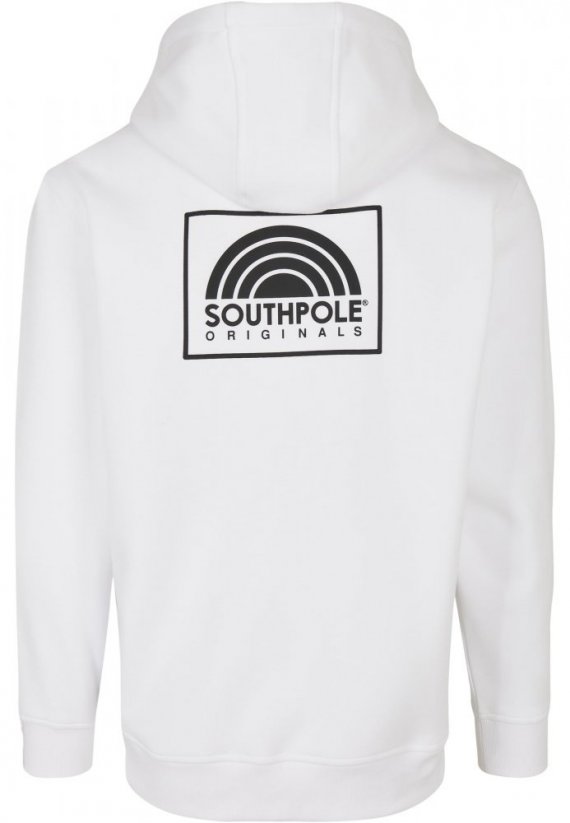 Southpole Square Logo Hoody - white