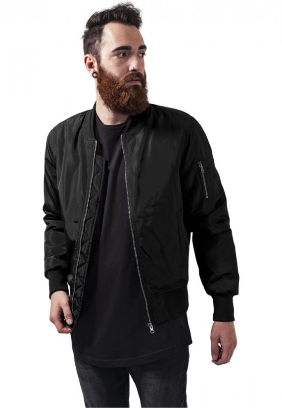 Pánská bomber bunda Urban Classics 2-Tone - černá