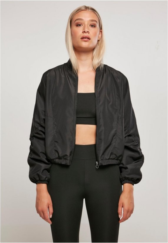 Dámská bomber bunda Urban Classics Recycled Batwing - černá