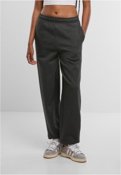 Ladies Fluffy Sweatpants - charcoal