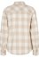 Ladies Turnup Checked Flanell Shirt - whitesand/lighttaupe