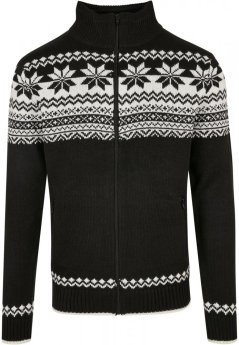 Pánský svetr Brandit Cardigan Norweger - černý