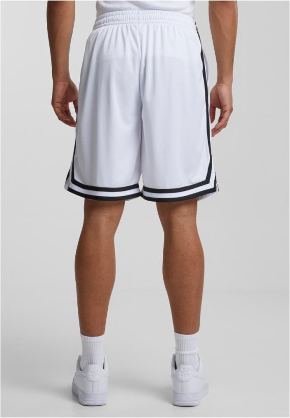 Stripes Mesh Shorts blkredwht XL - whtblkwht