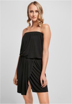 Ladies Viscose Short Bandeau Dress - black