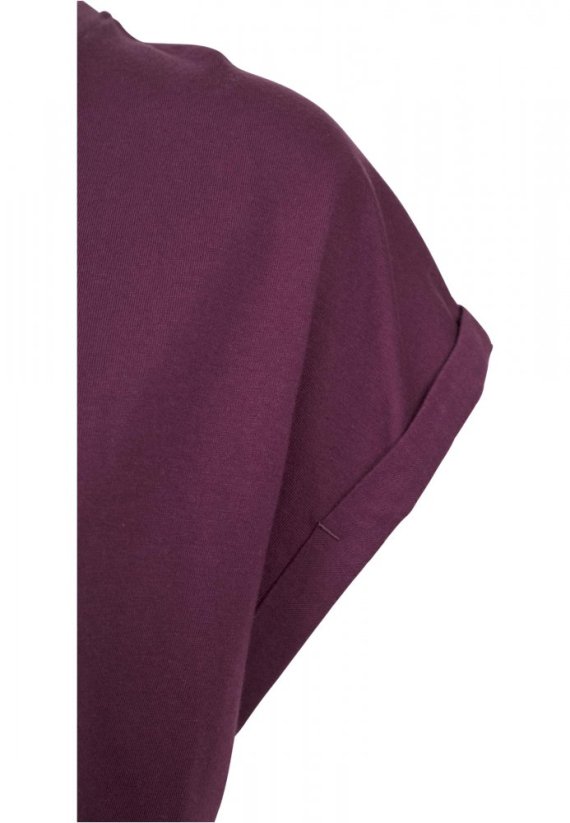 Fialové dámské tričko Urban Classics Ladies Extended Shoulder Tee
