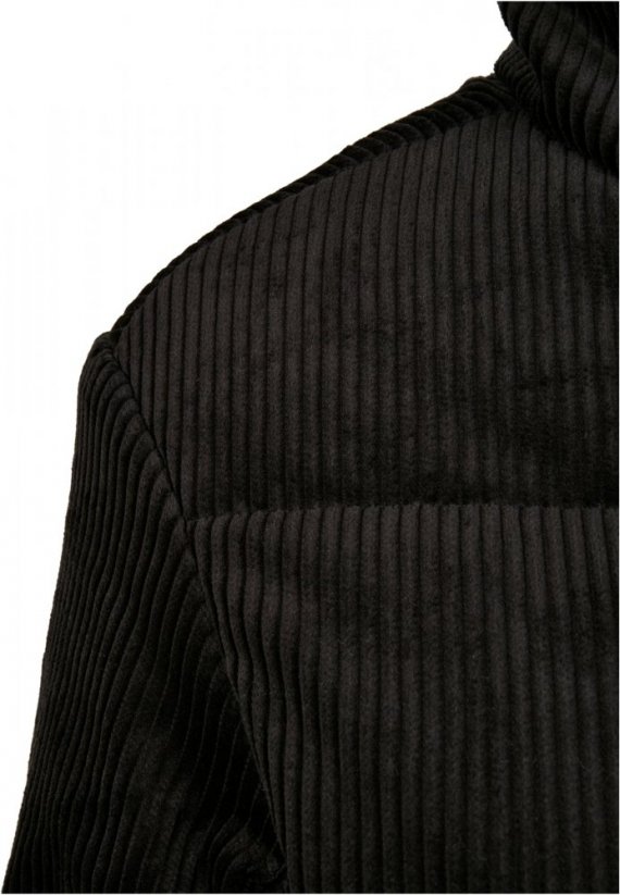 Dámská bunda Urban Classics Corduroy Puffer - černá