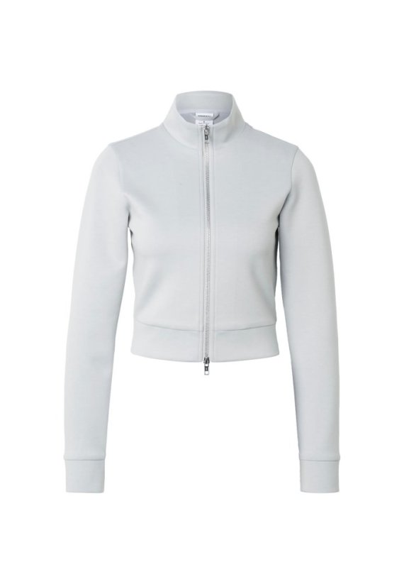 Ladies Slim Fit Scuba Track Jacket - lightasphalt