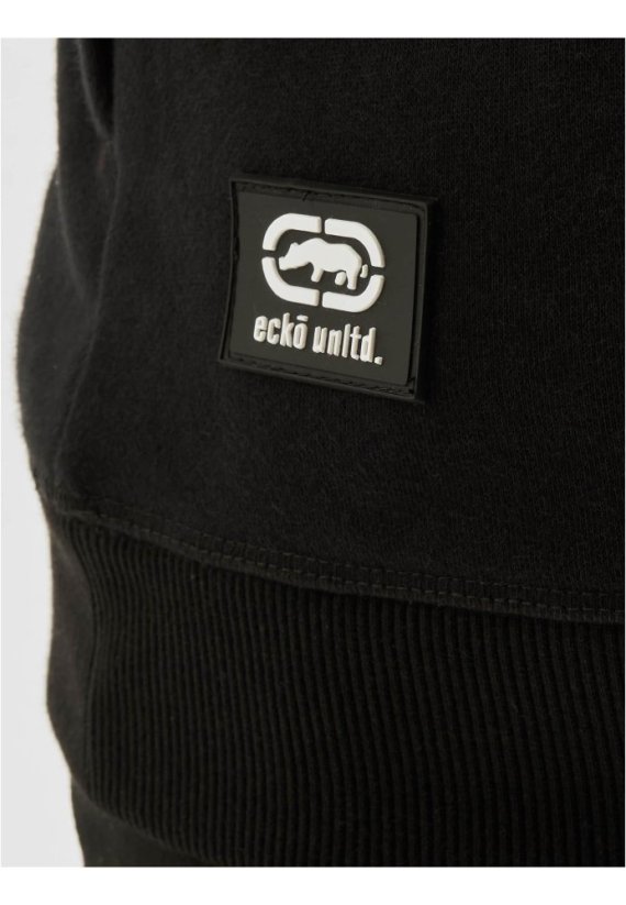 Ecko Canberra mikina s okrúhlym výstrihom - čierná