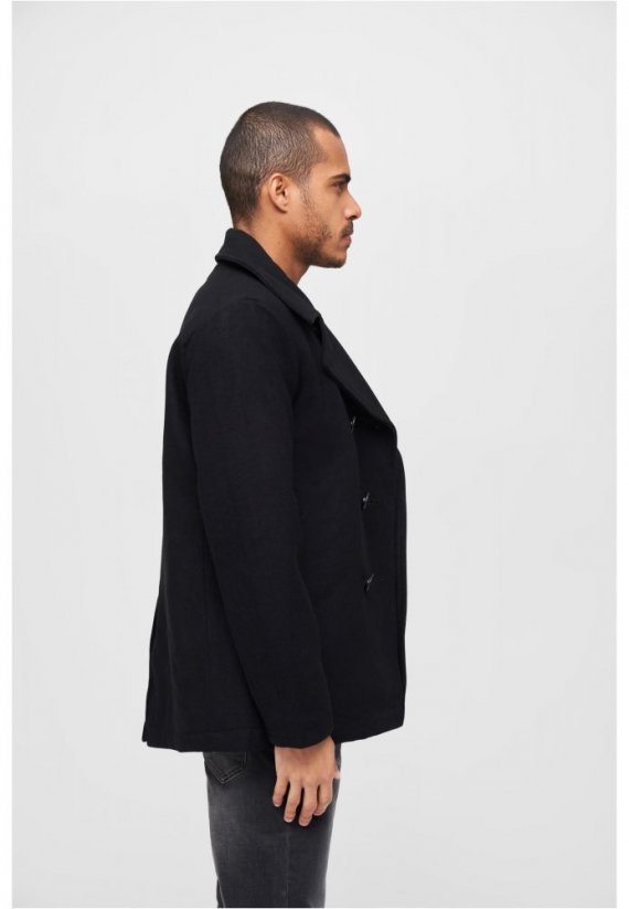 Černý pánský kabát Brandit Pea Coat