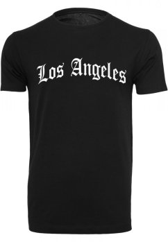 Los Angeles Wording Tee - black