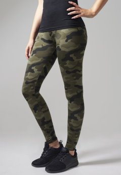 Ladies Camo Leggings - wood camo