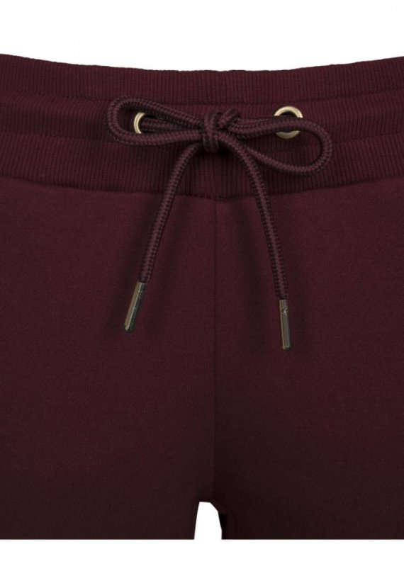 Damskie spodnie dresowe College Contrast - bordowe