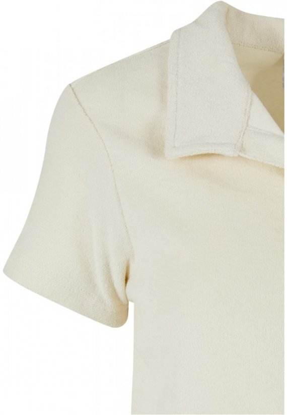 Ladies Towel Polo Tee - palewhite