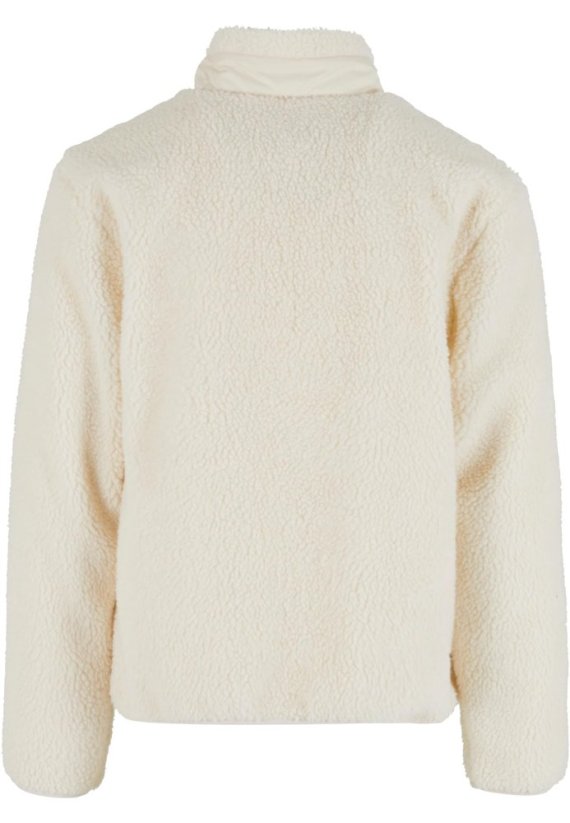 Teddy Jacket With Stand Up Collar black S - whitesand