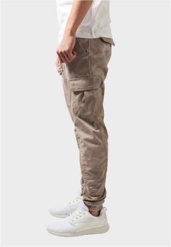 Camo Cargo Jogging Pants - sand camo