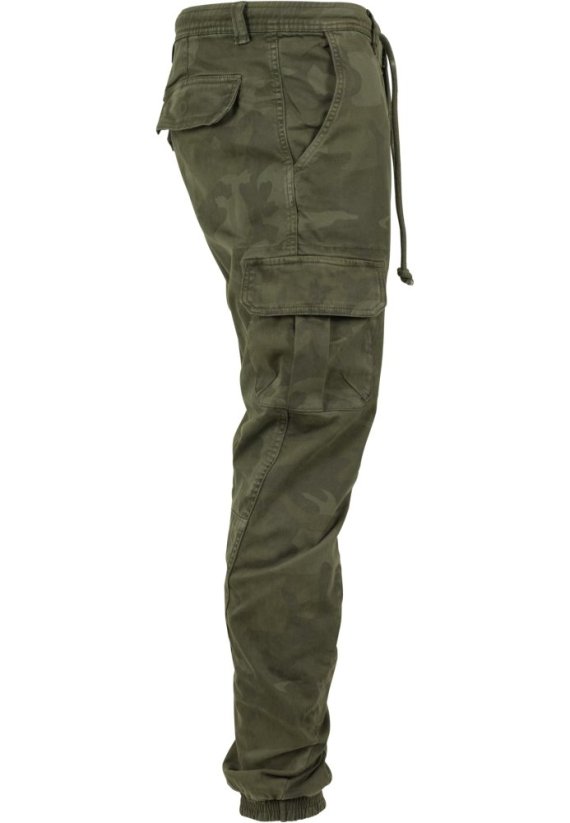 Camo Cargo Jogging Pants - olive camo