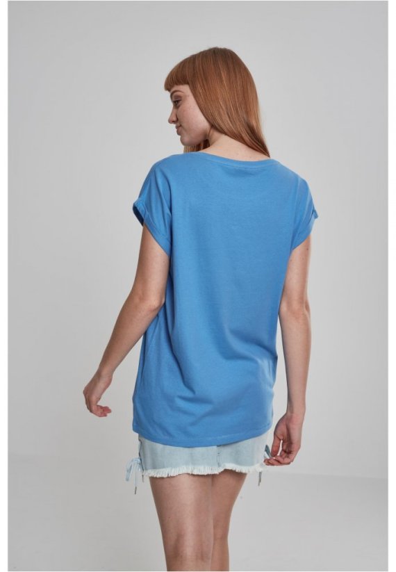 Ladies Extended Shoulder Tee - horizonblue