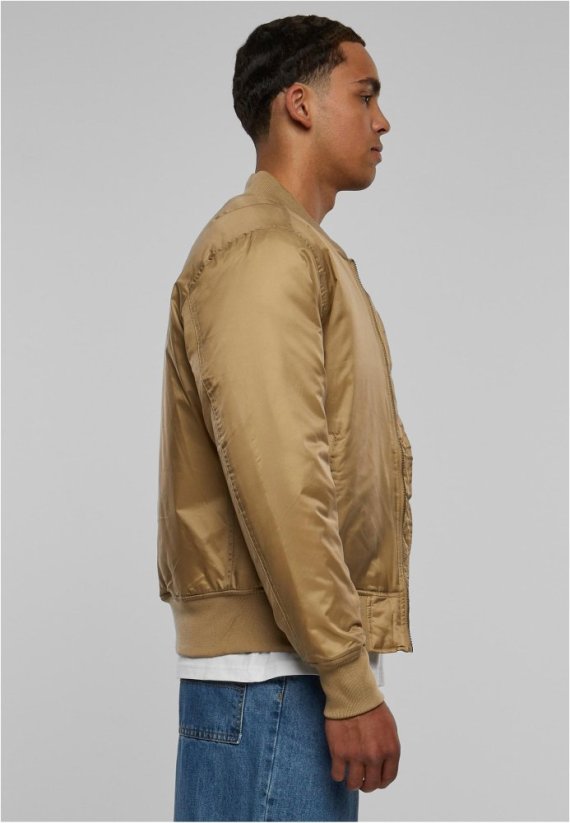 Basic Bomber Jacket - beige