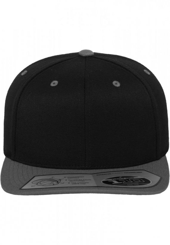110 Fitted Snapback - blk/gry