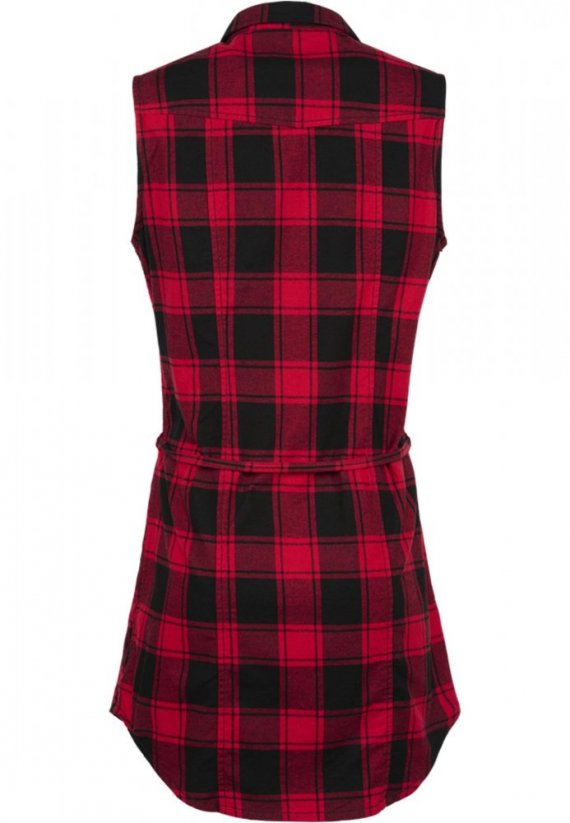 Ladies Sleeveless Longshirt Gracey - red/black