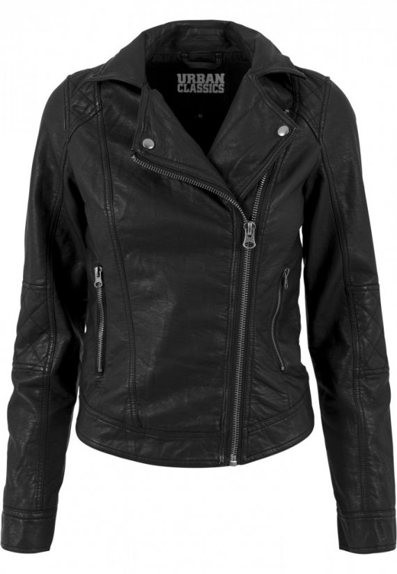 Bunda Urban Classics Ladies Leather Imitation Biker Jacket
