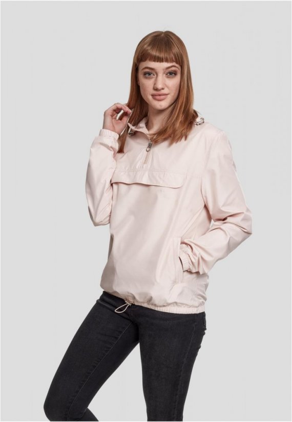 Dámska jarná/jesenná bunda Urban Classics Ladies Basic Pullover - svetlo ružová