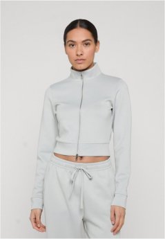 Ladies Slim Fit Scuba Track Jacket - lightasphalt