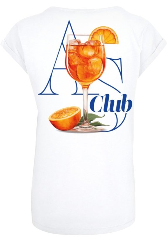 A S Club Ladies Extended Shoulder Tee - white - Rozmiar: M
