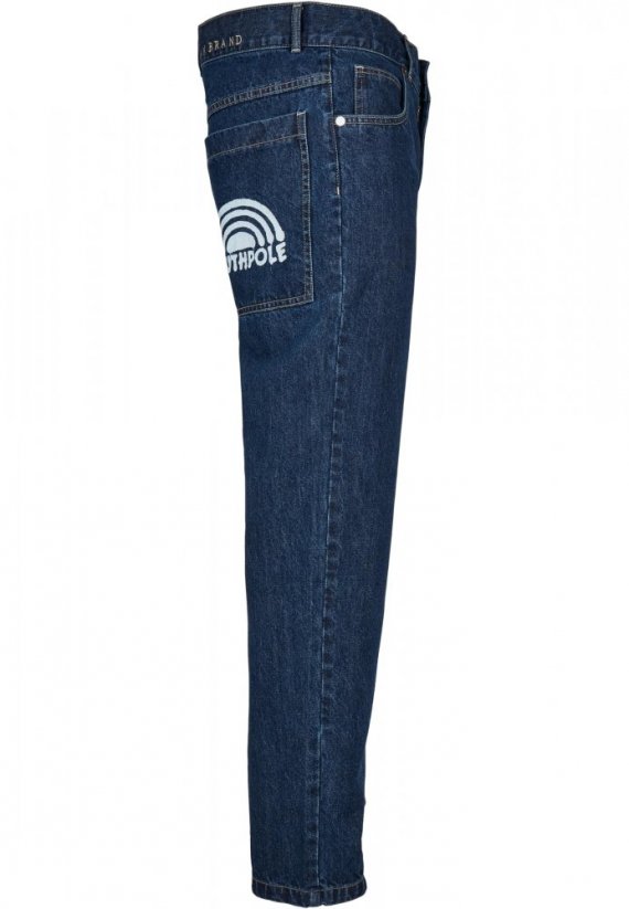 Tmavě modré pánské džíny Southpole Spray Logo Denim