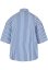 Striped Short Sleeve Summer Shirt white/blue M