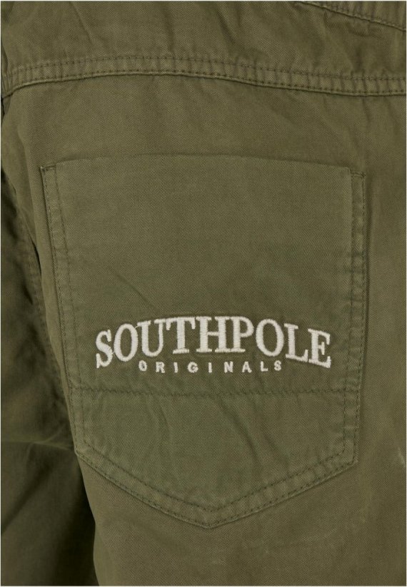 Southpole Twill Shorts - olive
