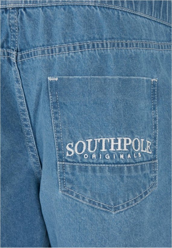 Szorty Southpole Denim Shorts - midblue washed