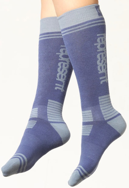 Skarpetki Represent Knee-Sock blue