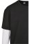 Pánské tričko Urban Classics Oversized Shaped Double Layer LS - černé, bílé