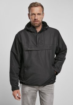 Kurtka Brandit Fleece Pull Over Windbreaker - black