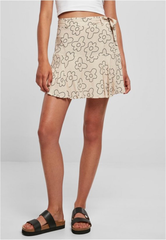 Ladies Viscose Mini Skirt - softseagrassflower