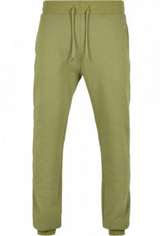 Zelené pánske tepláky Urban Classics Organic Basic Sweatpants