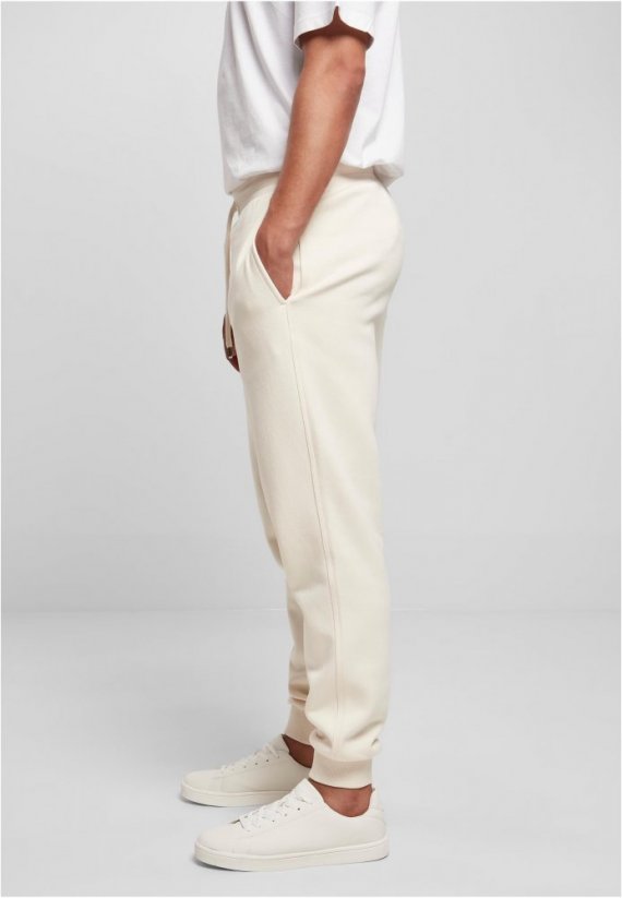 Męskie spodnie dresowe Urban Classics Basic Sweatpants - jasny beż