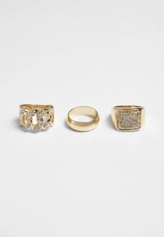 Diamond Ring 3-Pack gold