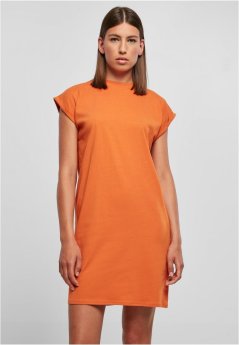 Ladies Turtle Extended Shoulder Dress - vintageorange