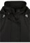 Ladies Oversized Shiny Crinkle Nylon Jacket - black