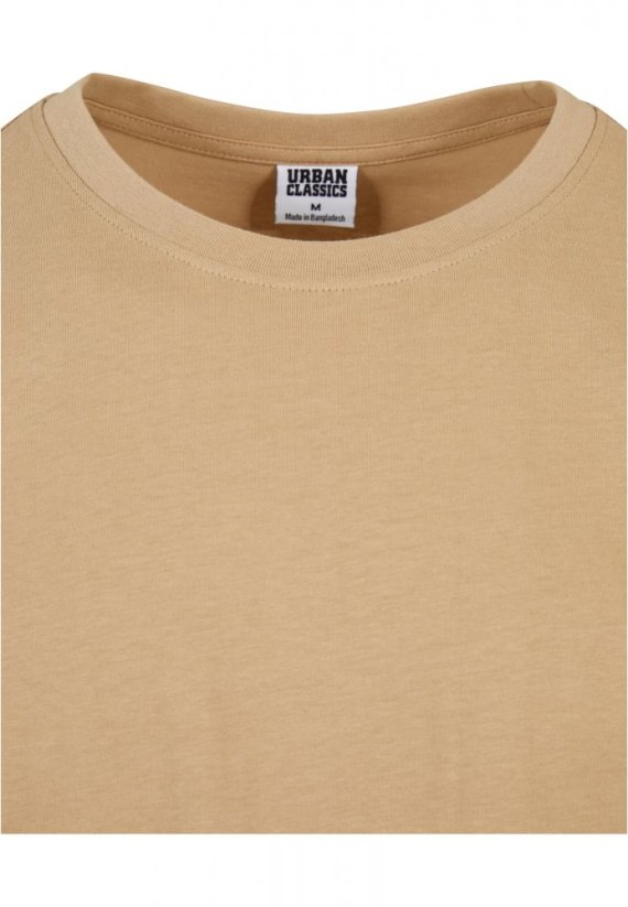 Long Shaped Turnup Tee - unionbeige