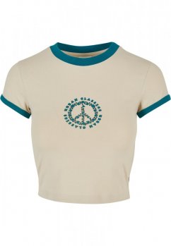 Ladies Stretch Jersey Cropped Tee - softseagrass/watergreen