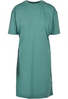 Ladies Organic Oversized Slit Tee Dress - paleleaf