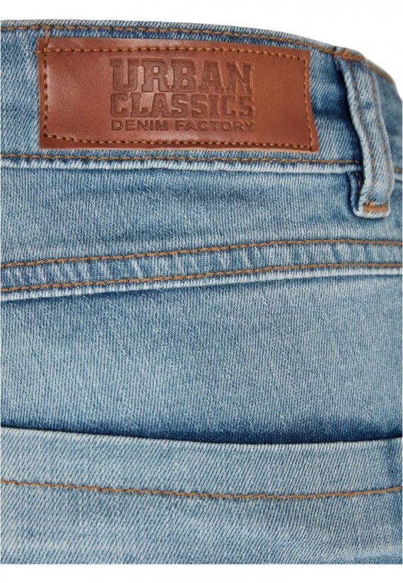 Damskie jeansy Urban Classics Ladies High Waist Flared Denim Pants - tinted light blue washed